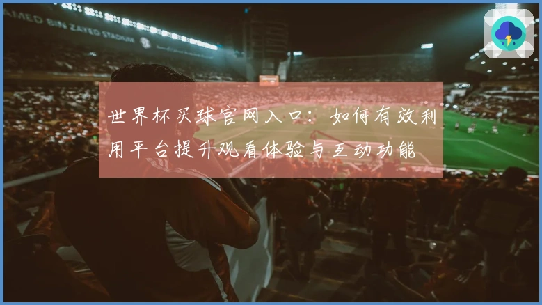世界杯买球官网入口：如何有效利用平台提升观看体验与互动功能