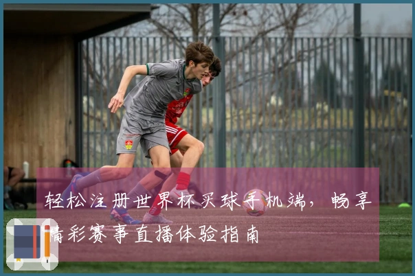 轻松注册世界杯买球手机端，畅享精彩赛事直播体验指南